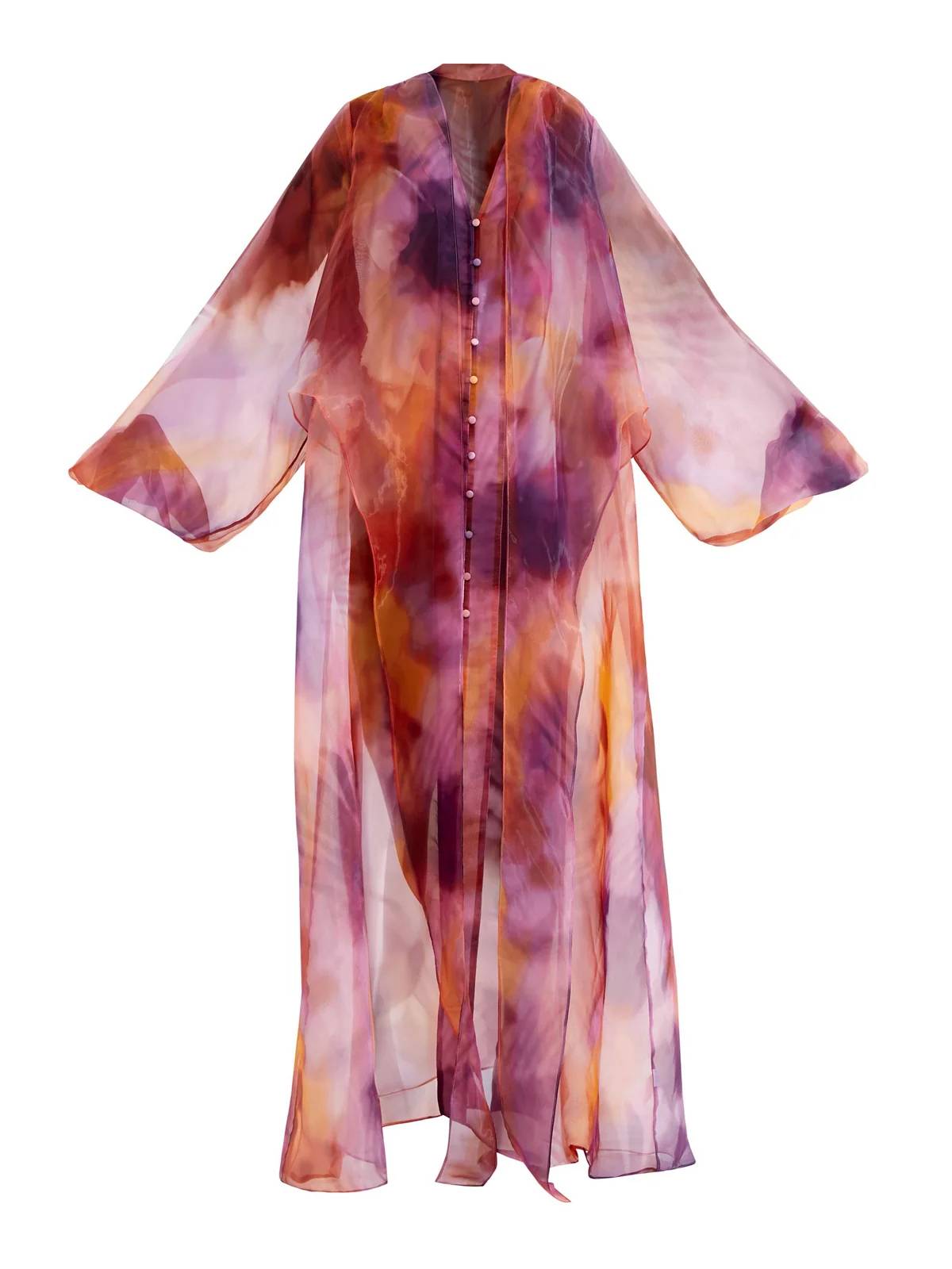 Unique Print Lace Up Dress
