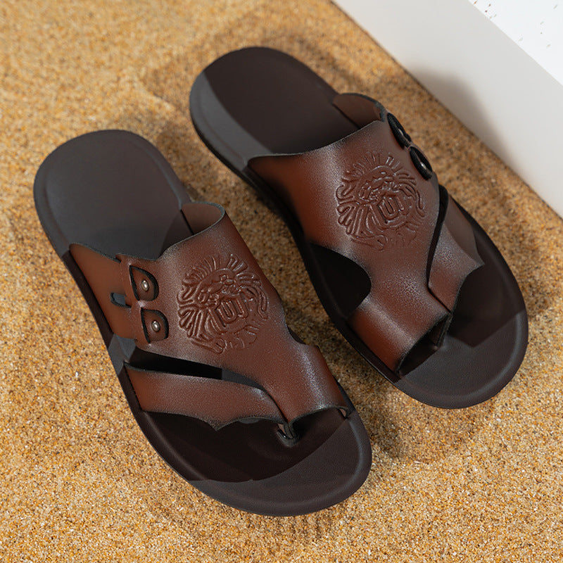 Men's flip flops with soft bottom and anti slip cool slippers