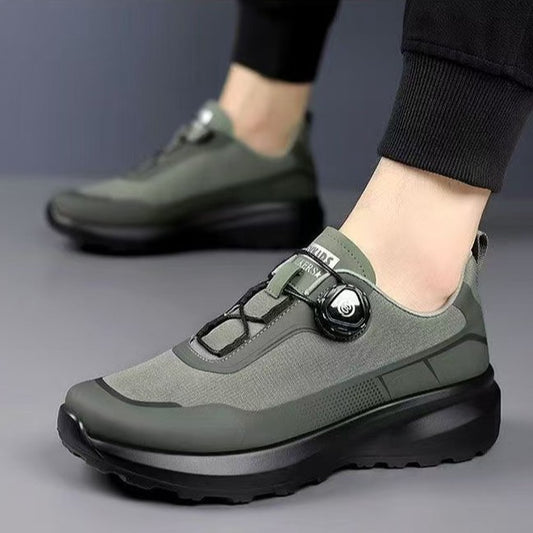 Men's comfortable soft soled casual trendy button shoes