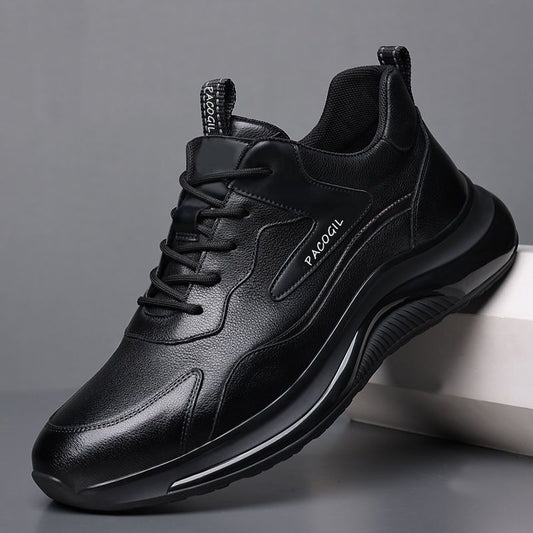 Men's comfortable black trendy sports shoes