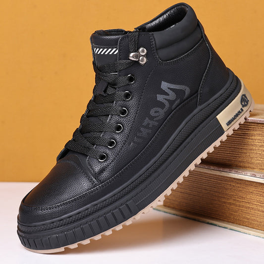 Men's breathable and comfortable high top casual trendy shoes