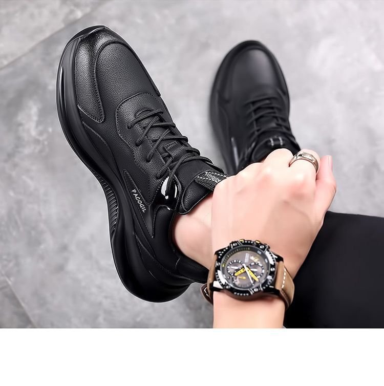 Men's comfortable black trendy sports shoes