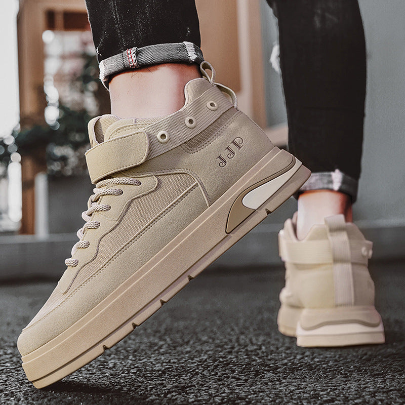Men's casual Velcro high board shoes