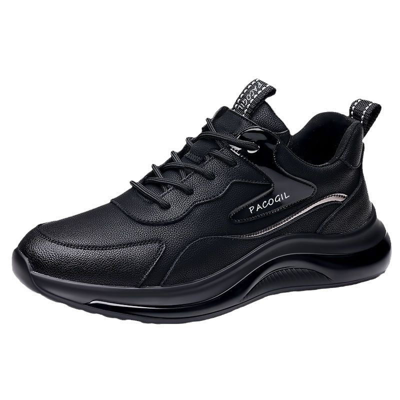Men's comfortable black trendy sports shoes