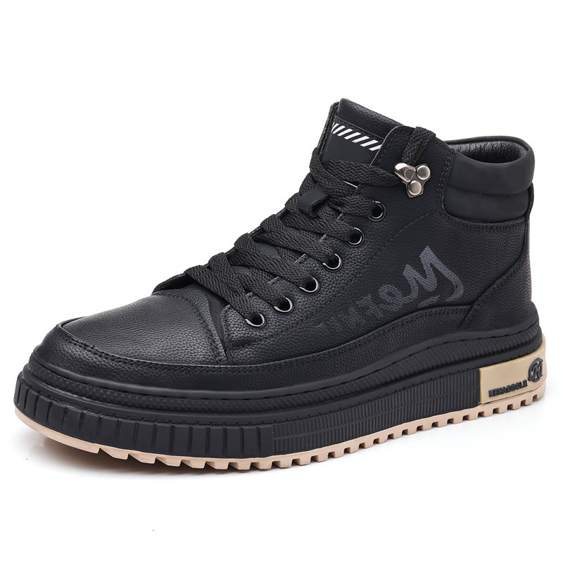 Men's breathable and comfortable high top casual trendy shoes