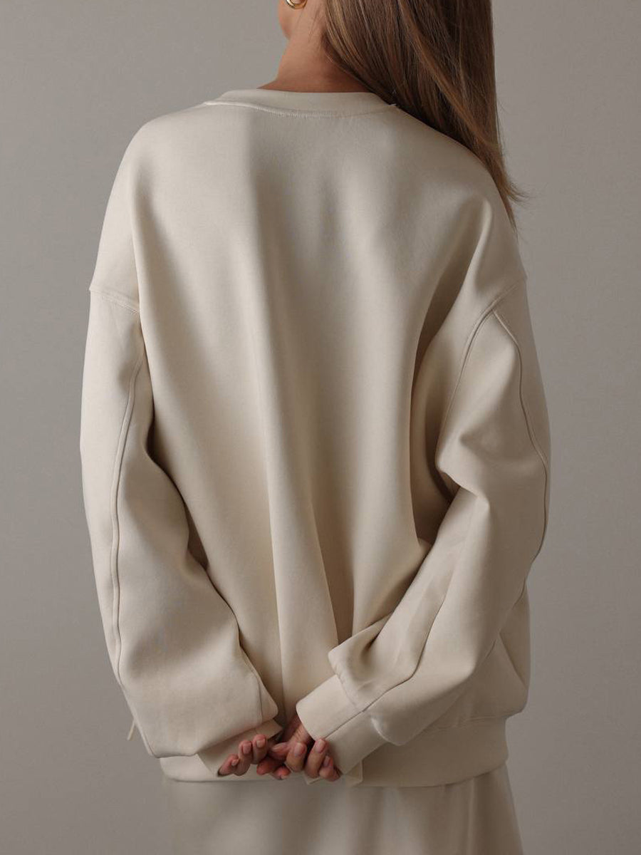 Flower Three-dimensional Decorative Sweater