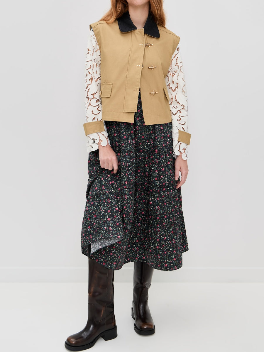 Fashion Lace Patchwork Jacket