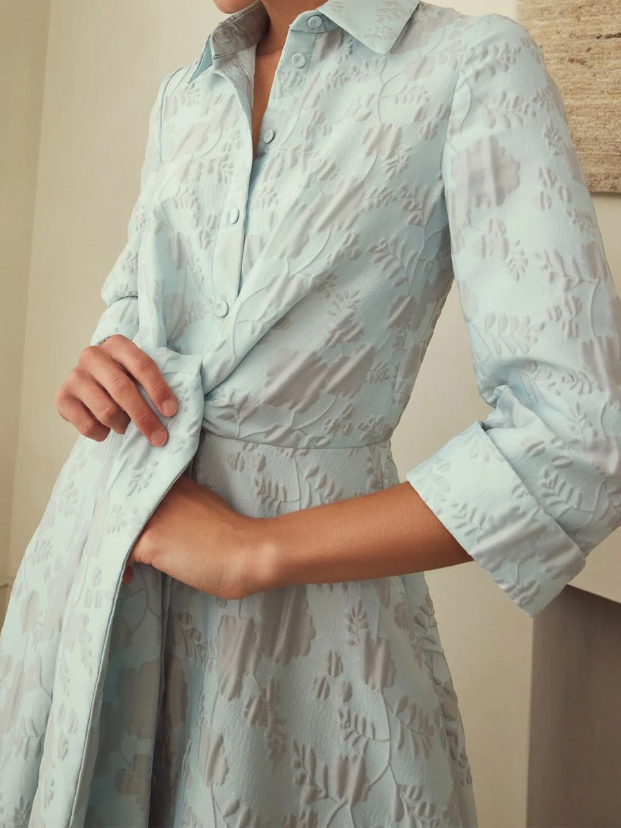 Elegant Printed Belted Dress