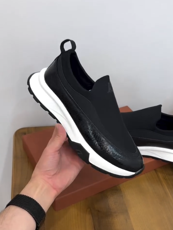 LuxeStep Leather Slip-On