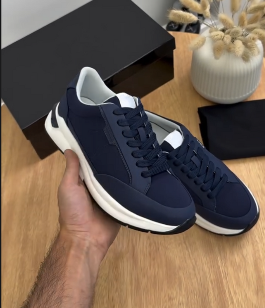 Men's Premium Spliced Leather Soft Soled Casual Shoes