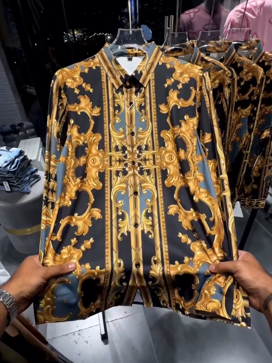 Men's Golden Thorn Long Sleeve Shirt