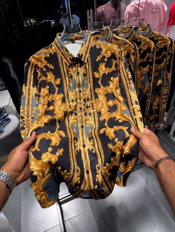 Men's Golden Thorn Long Sleeve Shirt