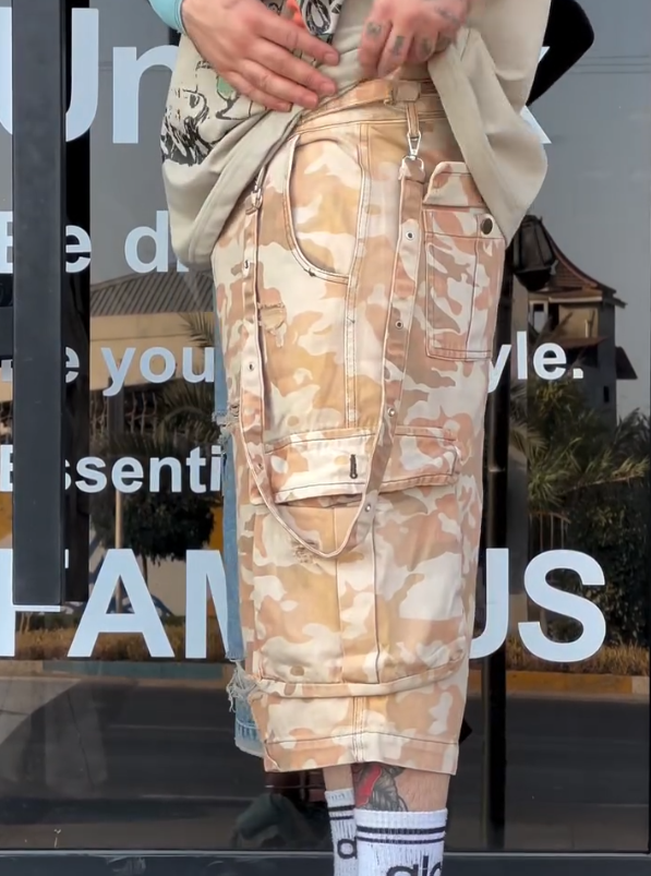 Men's Two-color Workwear Pants