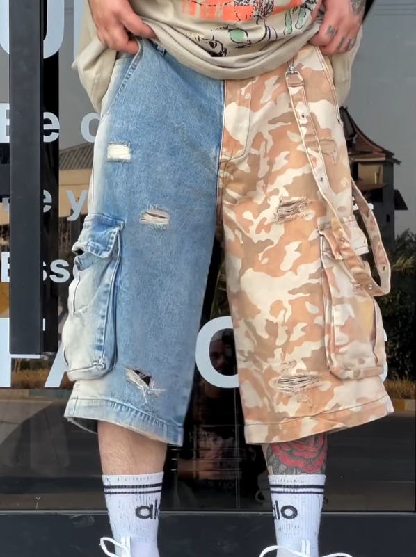 Men's Two-color Workwear Pants