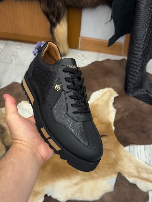 Men's Gold Standard Shiny Leather Casual Shoes