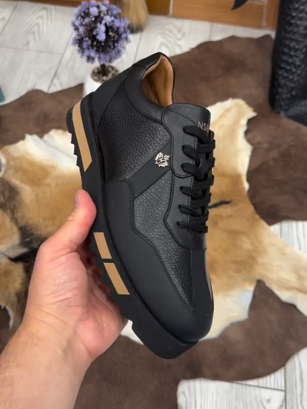 Men's Gold Standard Shiny Leather Casual Shoes