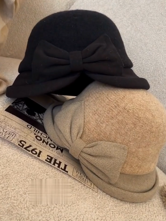 Elegant Bow Bucket Hats