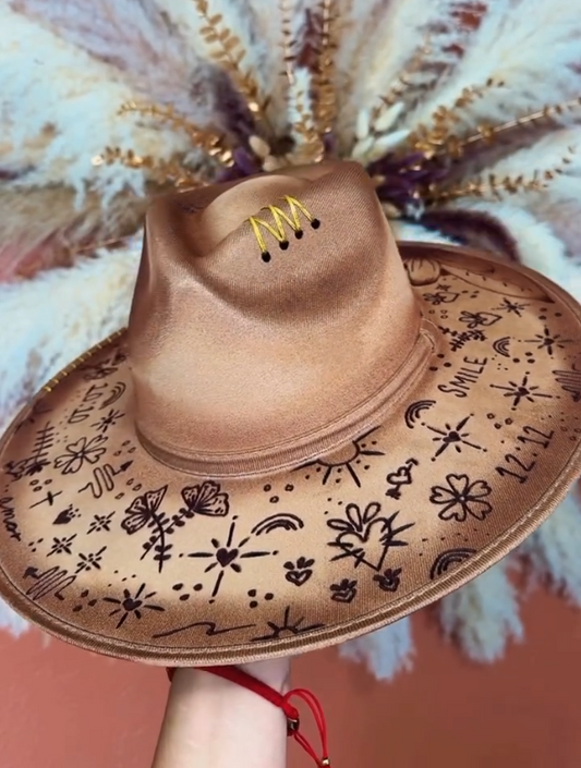 Boho Print Fedora