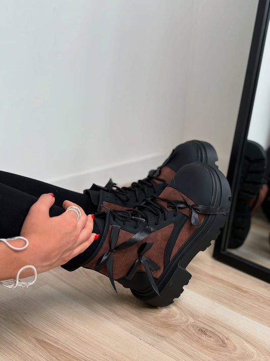 Chunky Lace-Up Combat Boots