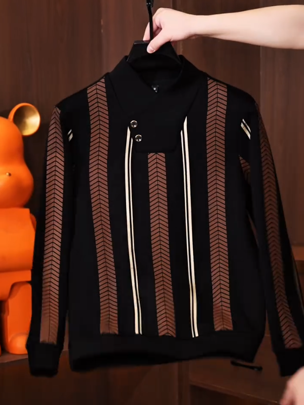 ArrowStripe Knit Sweater