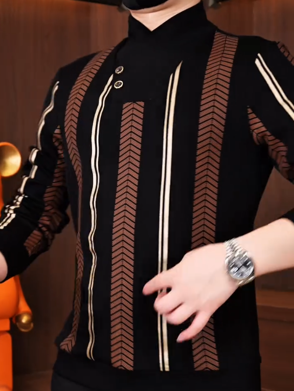 ArrowStripe Knit Sweater