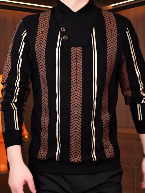 ArrowStripe Knit Sweater