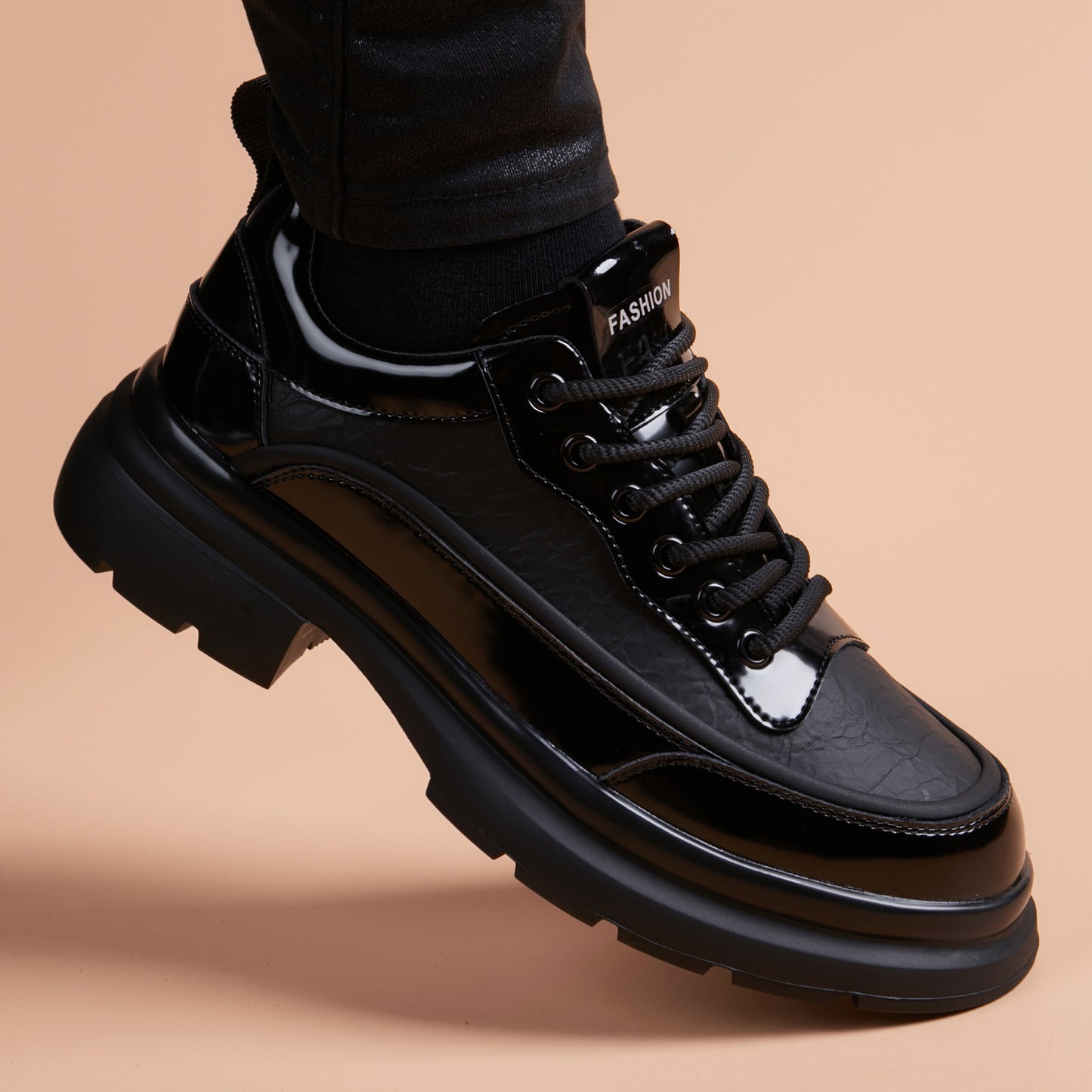 BlackGloss Chunky Sneakers