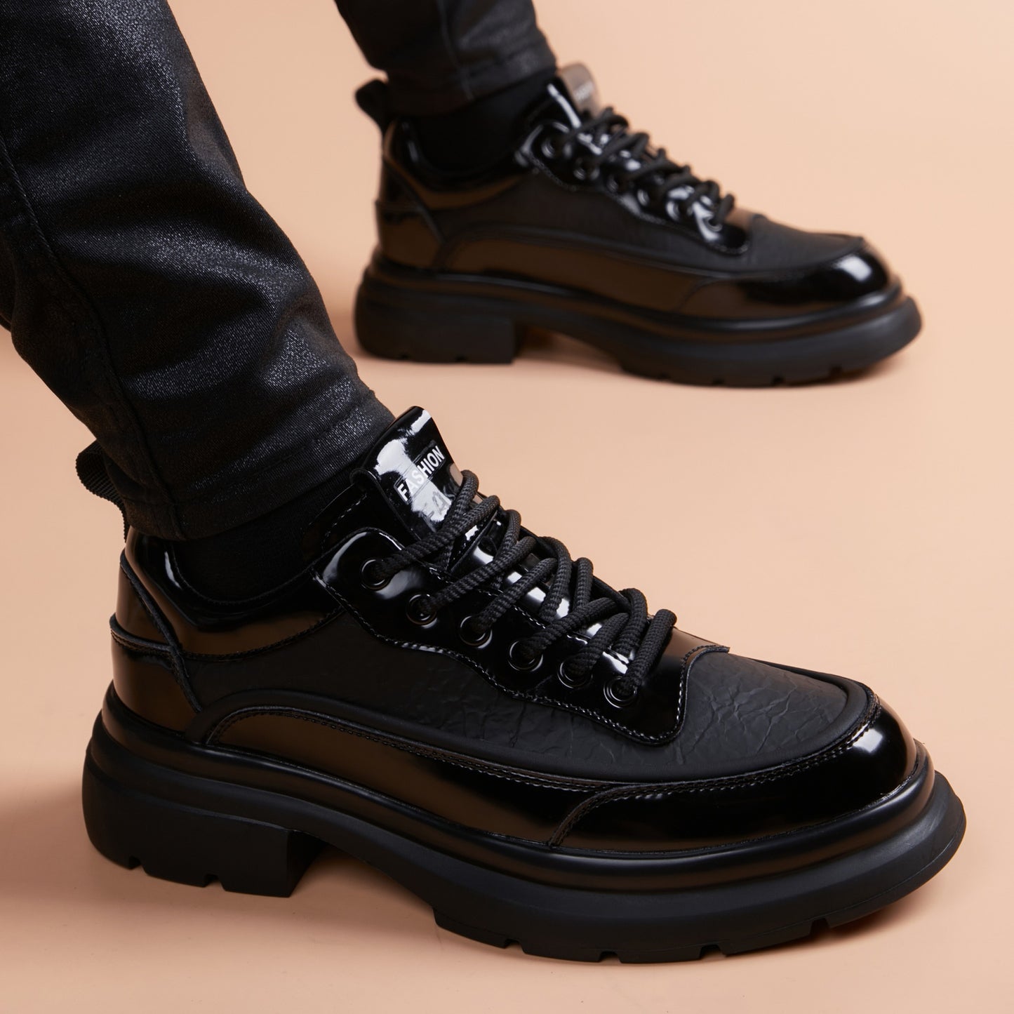 BlackGloss Chunky Sneakers