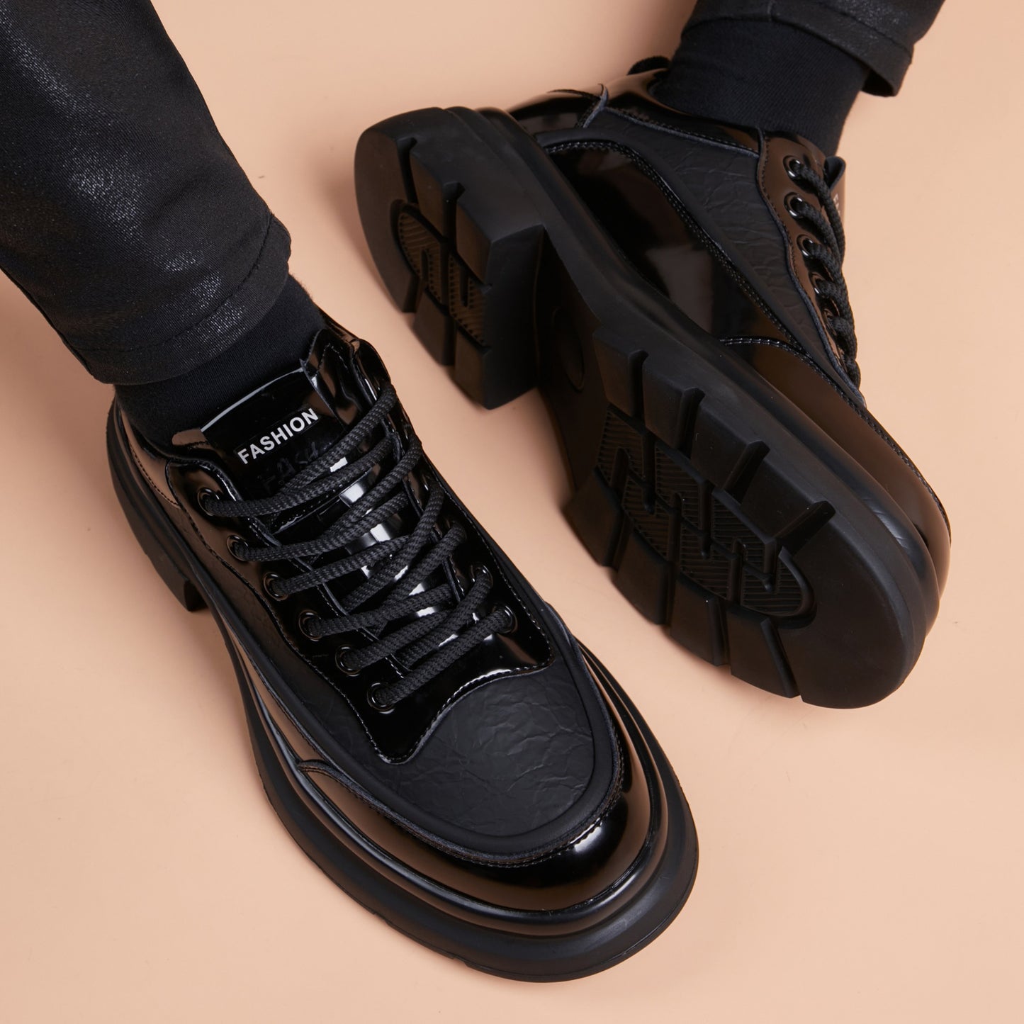 BlackGloss Chunky Sneakers