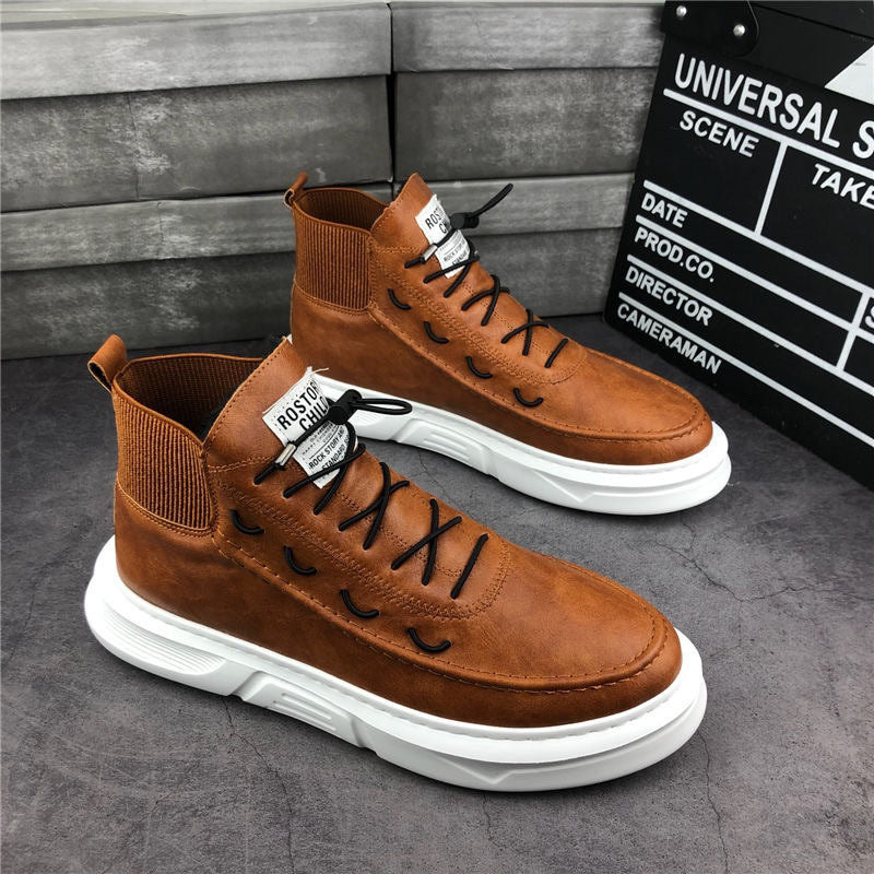 Rostock Leather High-Top Boots