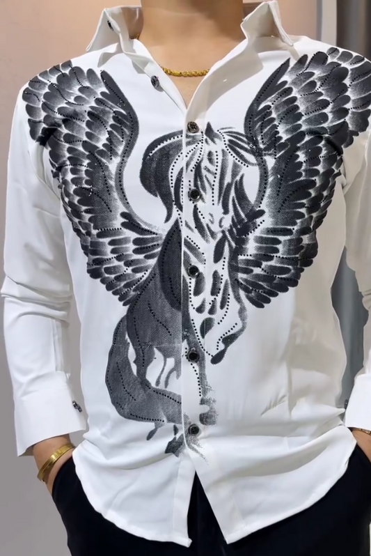Winged Phoenix Embroidered Shirt