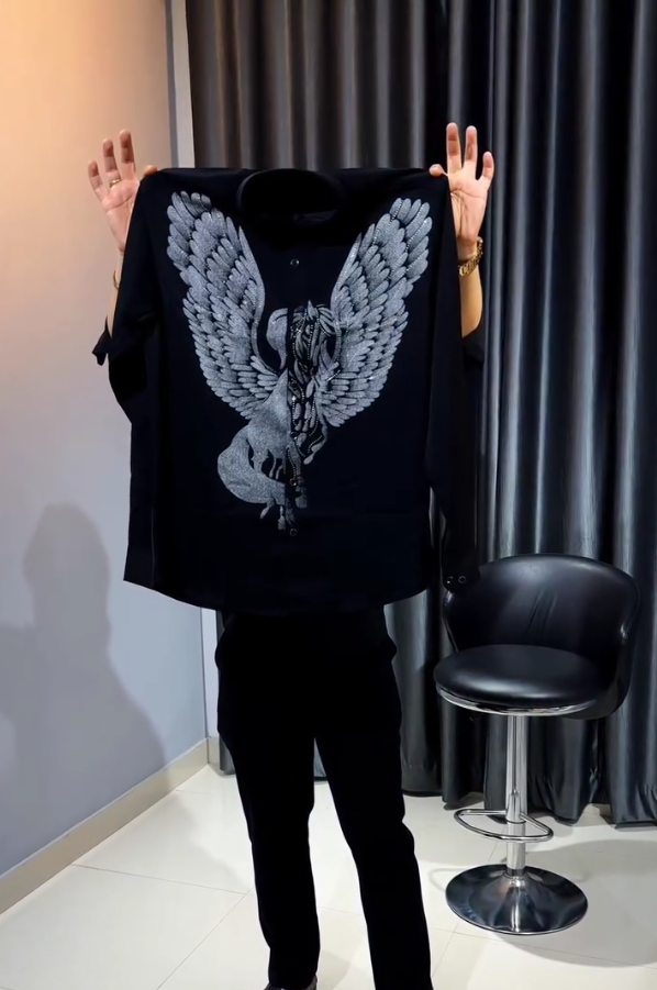 Winged Phoenix Embroidered Shirt