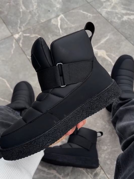 Allblack Quilted Boots