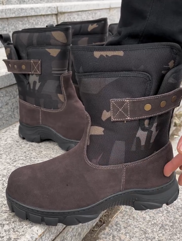 Camo Suede Tactical Boots