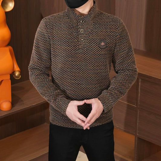 Herringbone Knit Henley