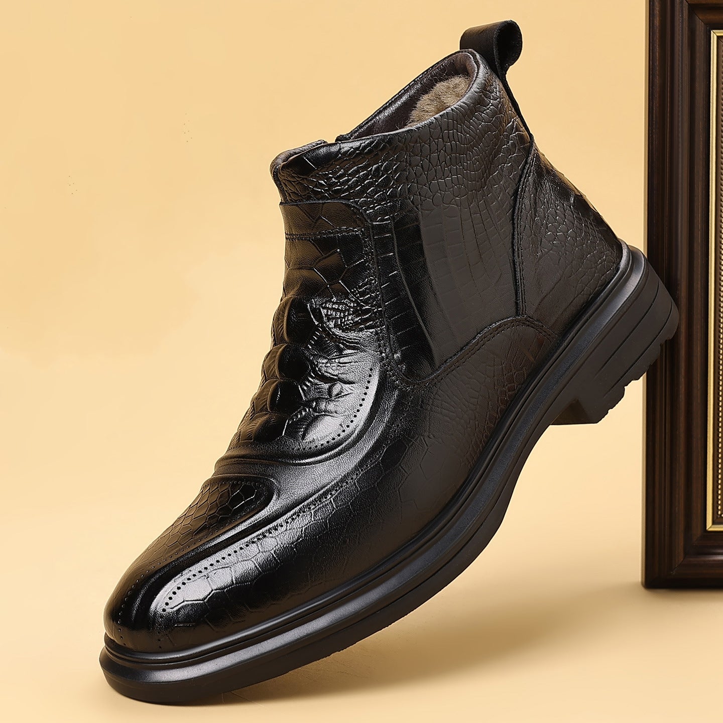 Croco Luxe Ankle Boot