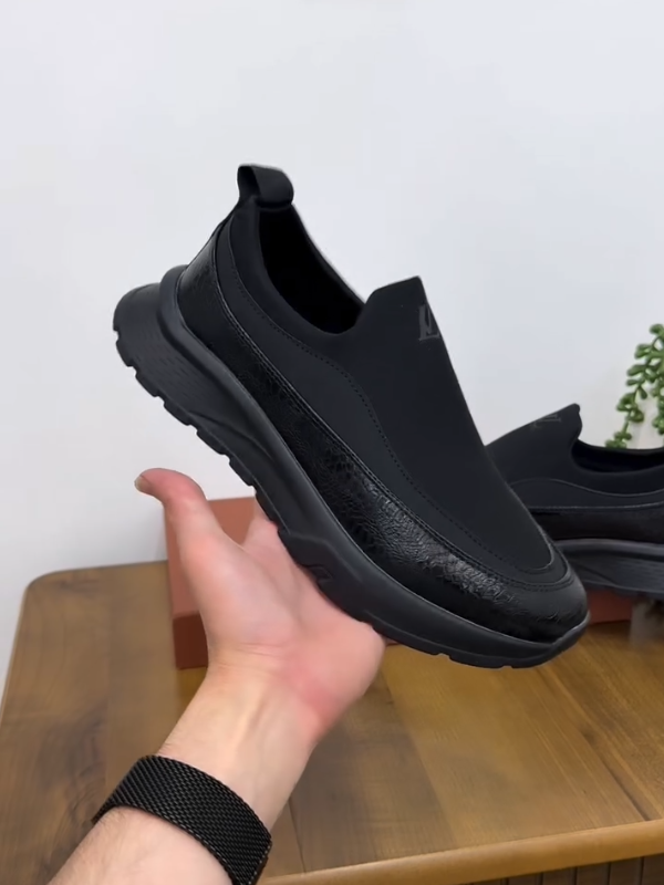 LuxeStep Leather Slip-On