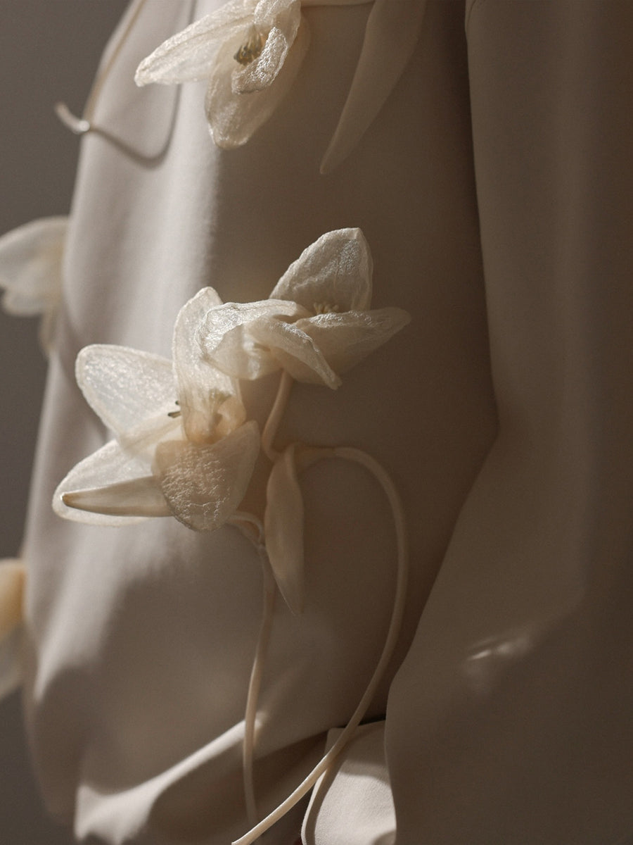 Flower Three-dimensional Decorative Sweater