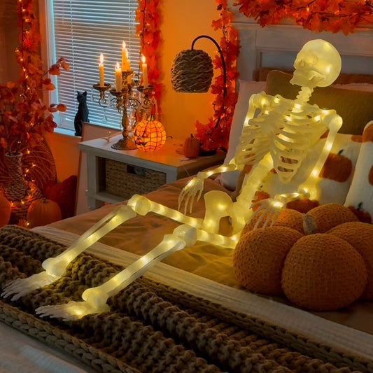 Halloween LED Poseable Skeleton Decoration