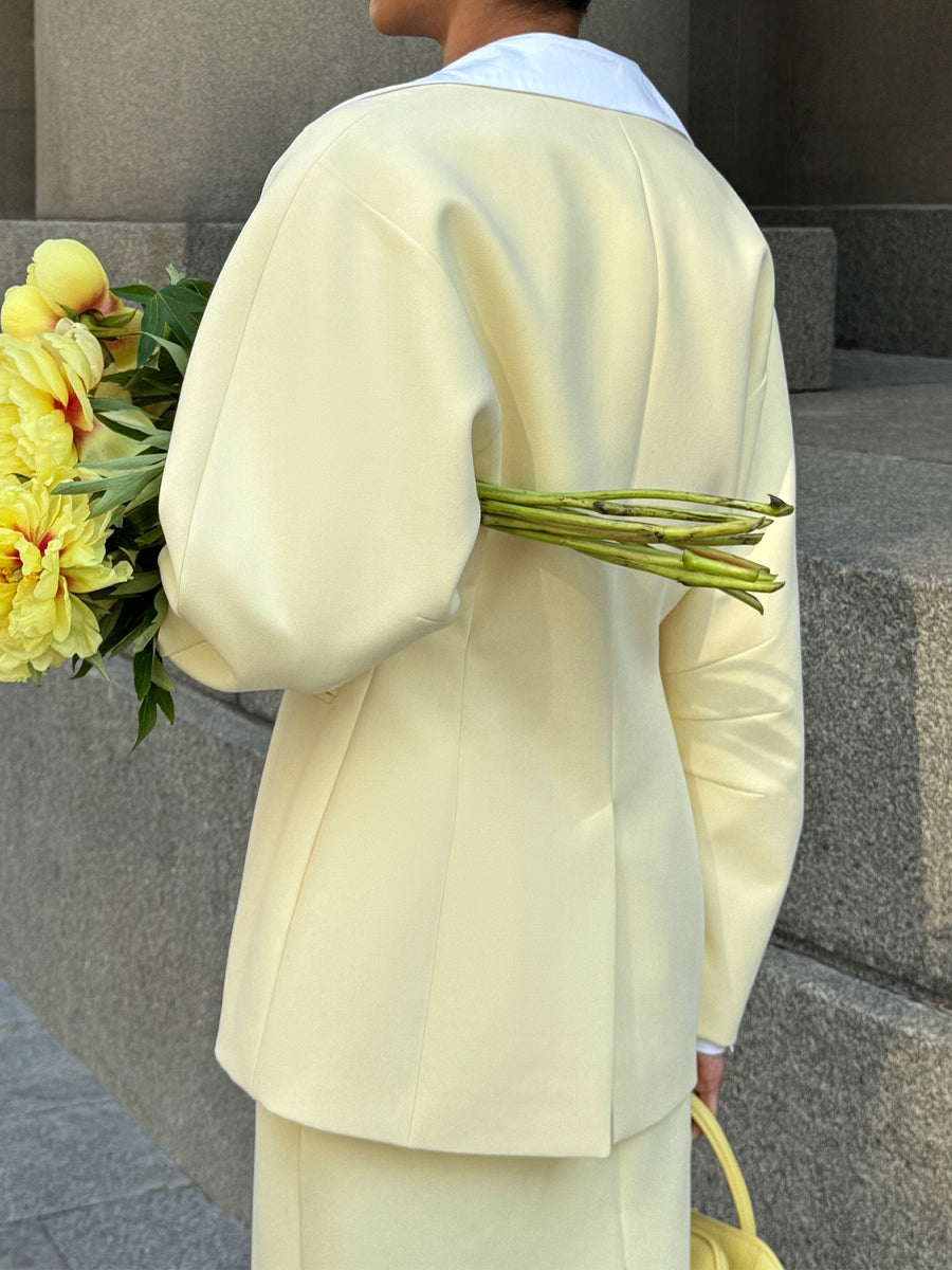 Elegant V-neck High-waist Two Pieces Dress