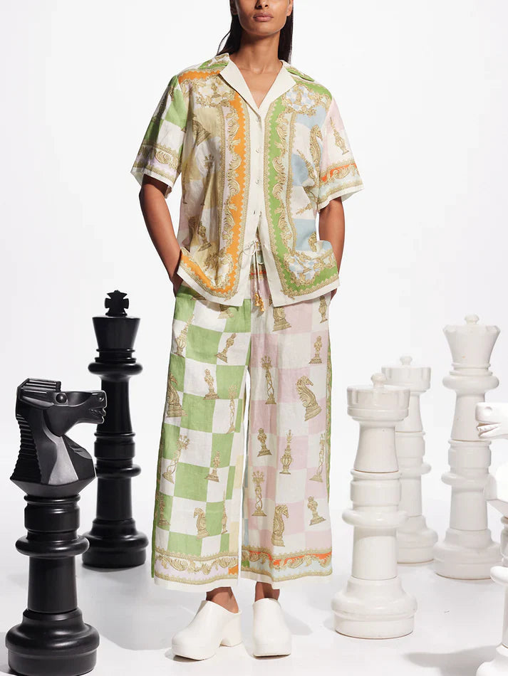 Linen Checkmate Set