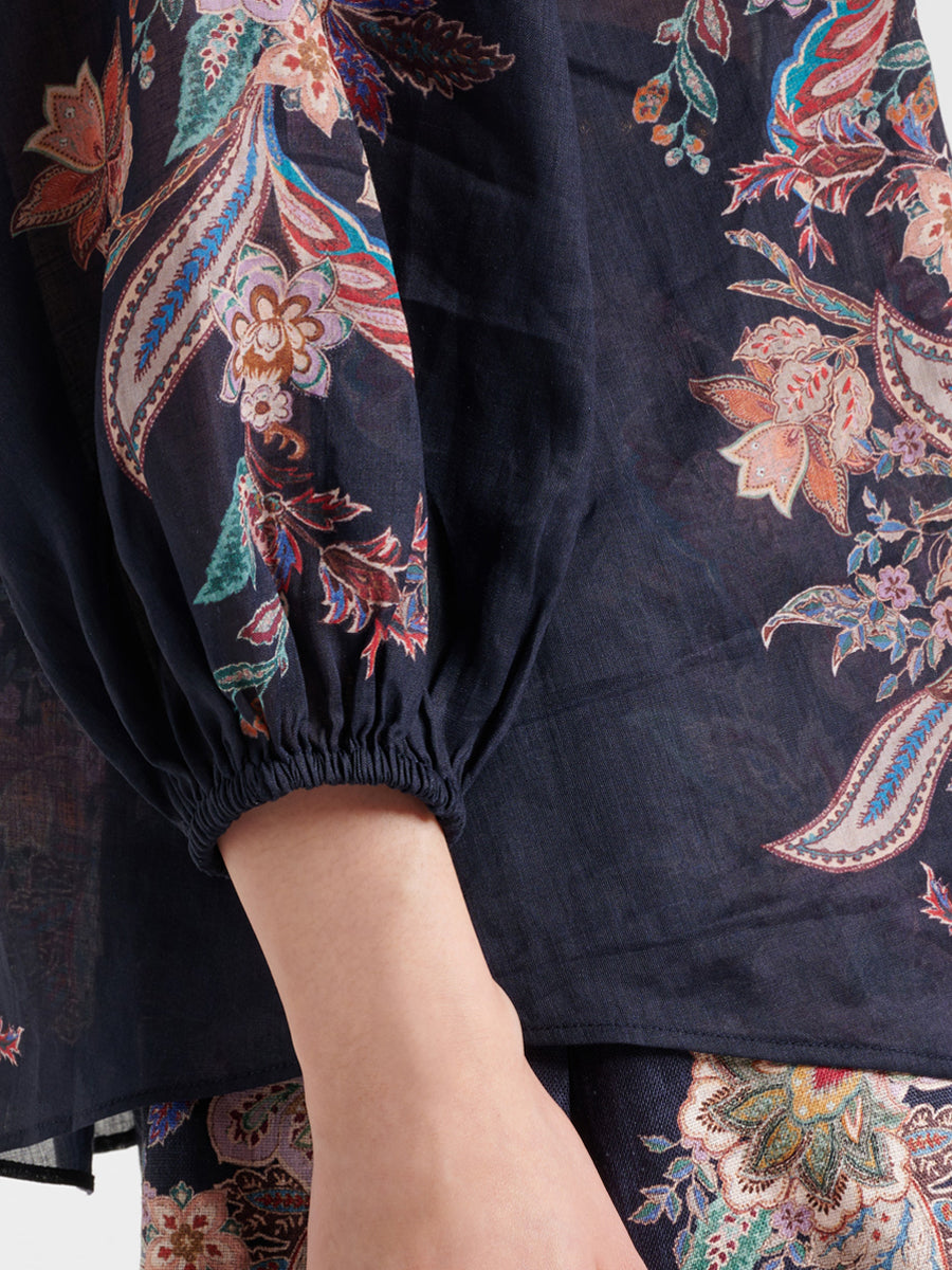 Printed Embroidered Two Pieces Set