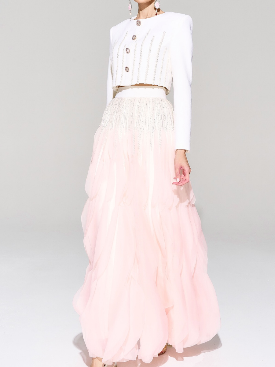 Demure Dazzle Skirt Set