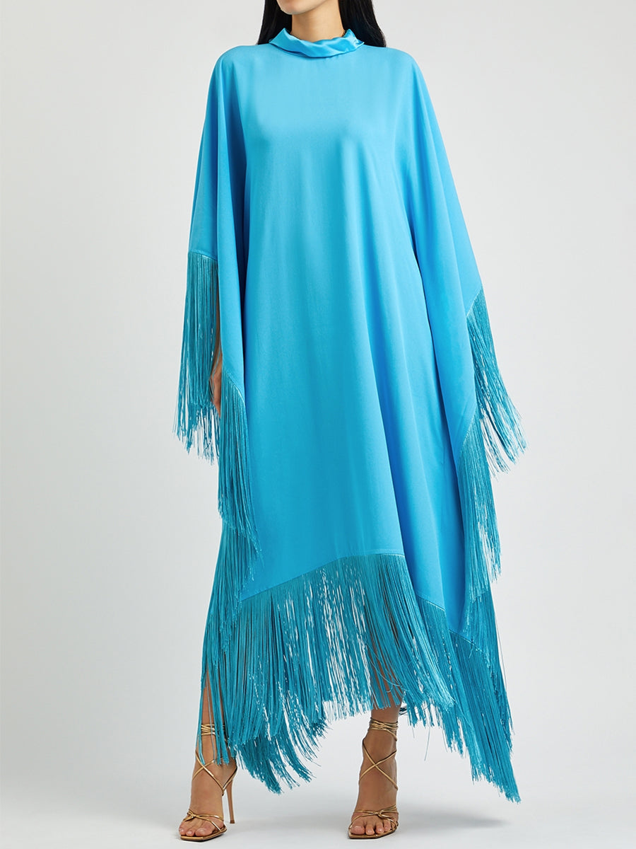 Elegant Fringed Maxi Dress