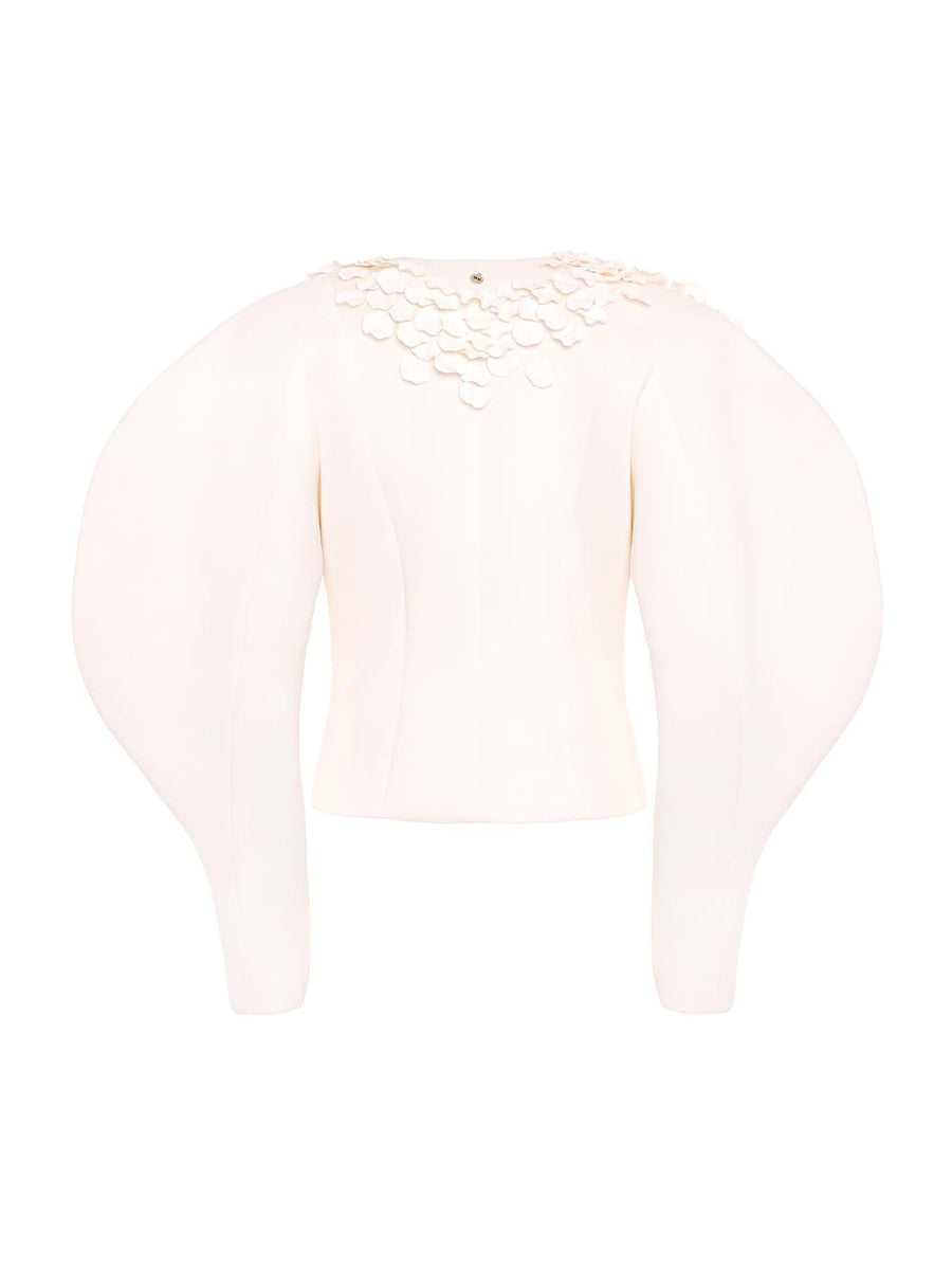 Petal Embellished Jacket & Skirts