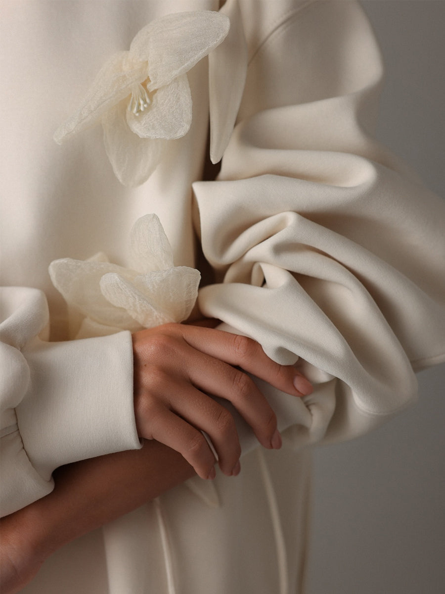 Flower Three-dimensional Decorative Sweater