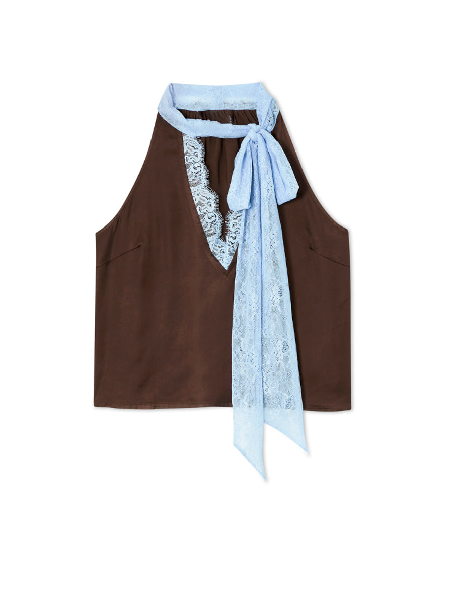 Lace Patchwork Two Pieces Dress