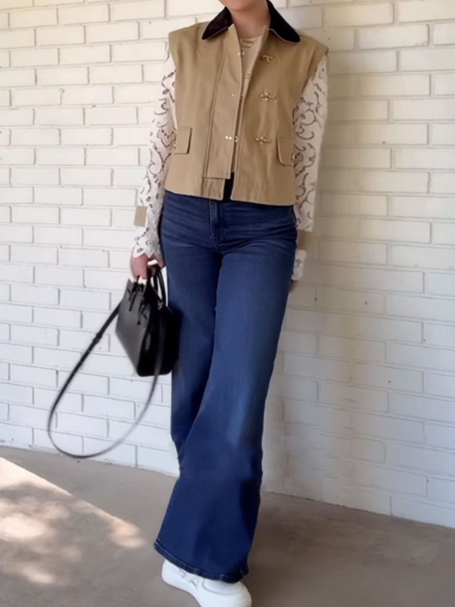 Fashion Lace Patchwork Jacket