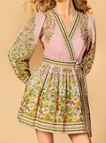 Spring Floral Casual Short Dress