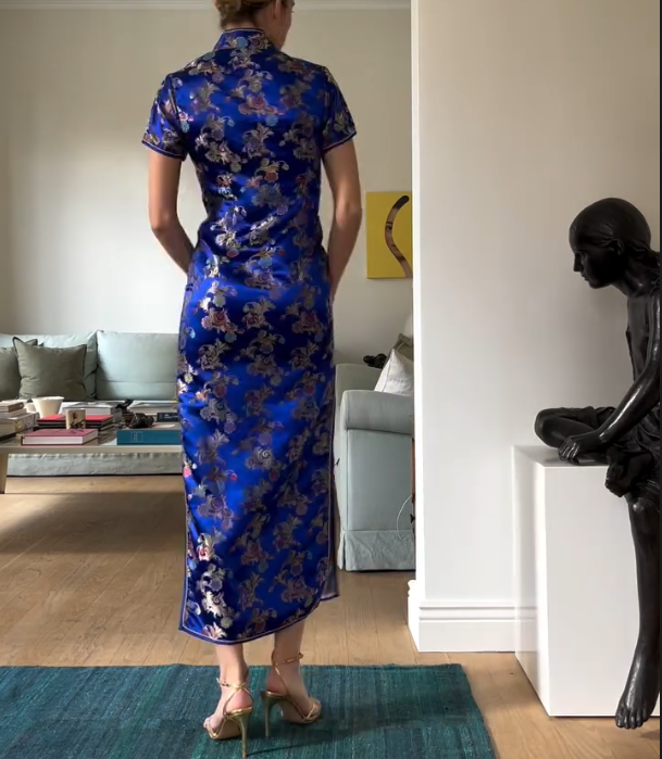 Satin Chinese Cheongsam Dress